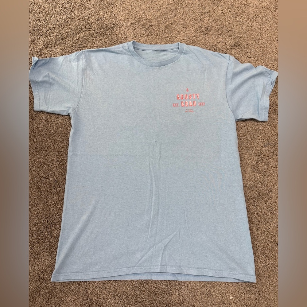Kristy Krab Staff SpongeBob Men’s T-Shirt Used Size M Worn 2x